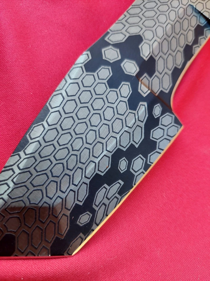 11.5" CFK, 2 Etapas Full Tang Herramienta Hoja de Acero con Funda de Cuero. Único en su clase. Foto 4 de 4