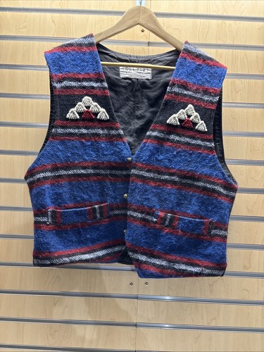 Vintage Tibet West 100% Wool Unisex Tibetan Vest, Made In Nepal