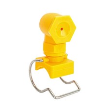 Snap-Fit Yellow Corner Spray Nozzle for 8mm Round For Industrial Water Pipes