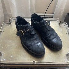 Vintage Dolce & Gabbana Monkstrap Suede Derby Shoes - Men’s 12