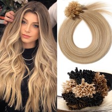 Pre-Bonded Keratin Fusion Nail U Tip 100 Remy Human Hair Extensions 50S-200S 8A