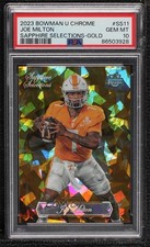 2023 Bowman U Chrome Sapphire Edition Gold 29/50 Joe Milton III PSA 10 0wc9