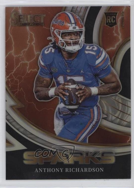 2023 Panini Select Draft Picks Sparks Silver Prizm Anthony Richardson ms9