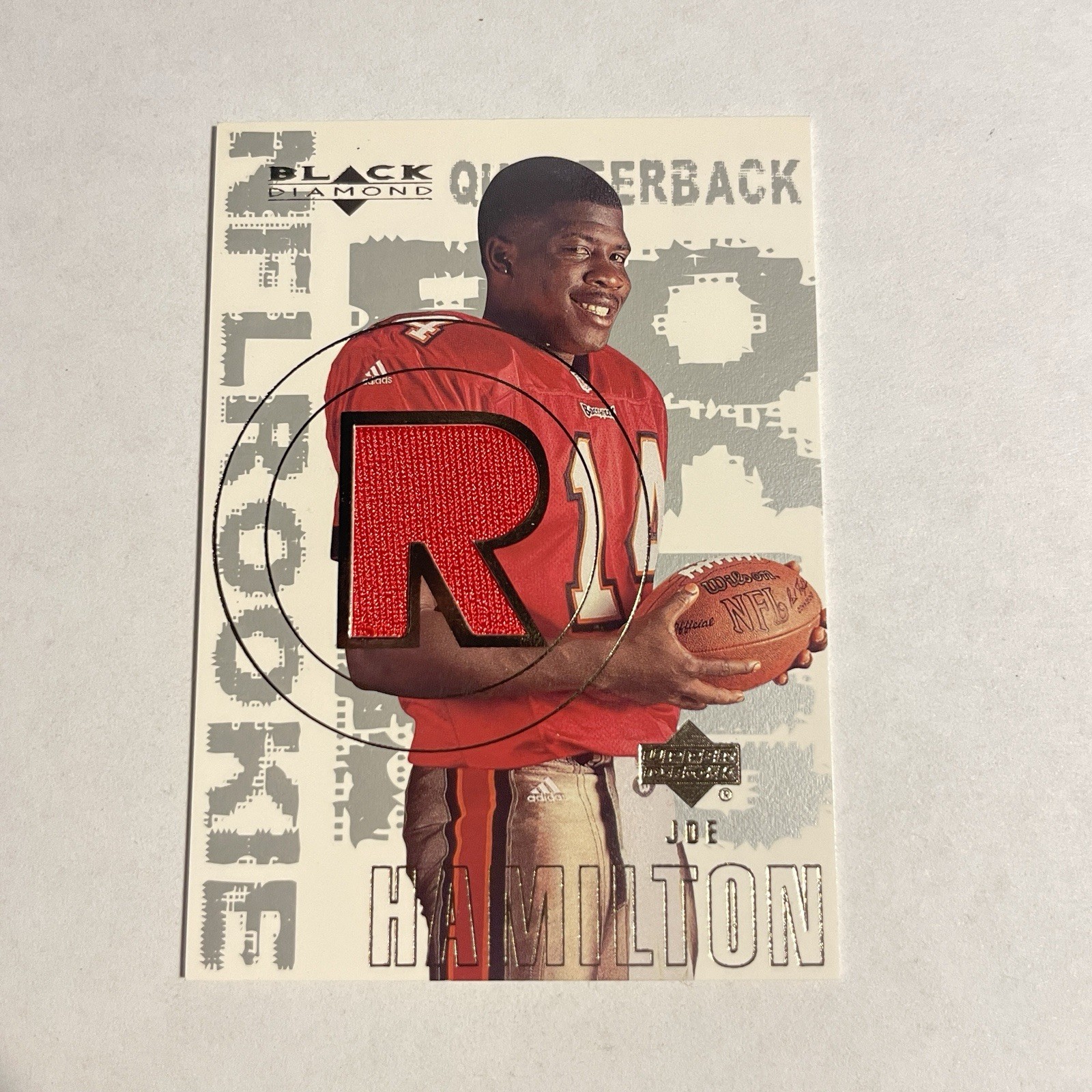 Joe Hamilton Upper Deck Black Diamond #155 Rookie Jersey