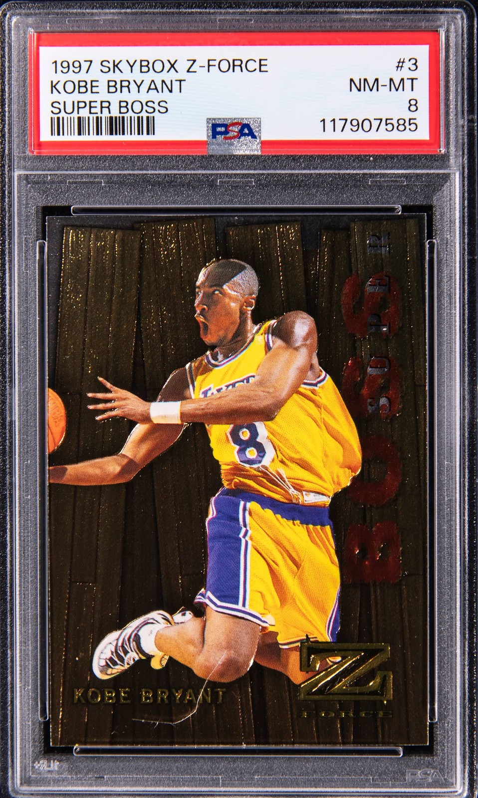 Kobe Bryant 1997 Skybox Z-Force #3SB Super Boss Price Guide