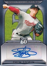 2011 Topps 60 Washington Nationals Drew Storen Autographs