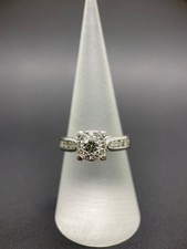 Ladies 18ct White Gold Diamond Engagement Rin...