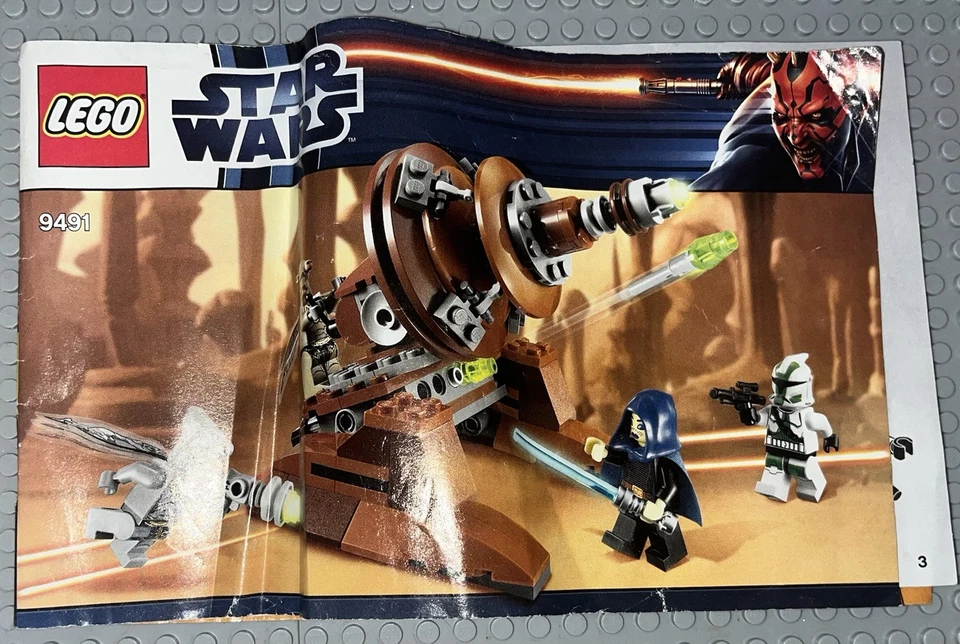 Lego 9491 Star Wars Geonosian Cannon Set With Manual - Image 4 of 4
