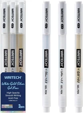 Brush Tip Marker Pens: Artist Markers Flexible Tip Water Based 3Ct for Journalin