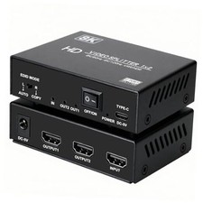8K HDMI Splitter 1 in 2 Out 4k 120Hz 1x2 hdmi 2.1 Splitter 1x2 splitter 8k 60Hz