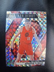 Donovan Clingan Rookie 2024-25 Panini Mosaic NBA Debut Silver Prizm #261 Blazers