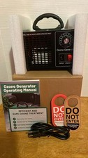 Portable Ozone Generator Odor Removal Machine w/ Box Manual  Warning Signs New