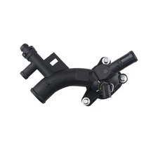 Engine Coolant Thermostat Housing Water Outlet with Sensor Compatible with Ch...