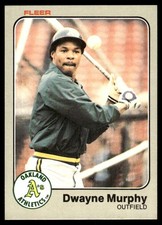 Dwayne Murphy 1983 Fleer #528 Athletics MLB READ FREE SHIPPING AutographDen