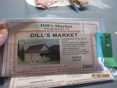 American Model Builders Laser Kit #75 Dill s Market S Scale NEW IN PACKAGE