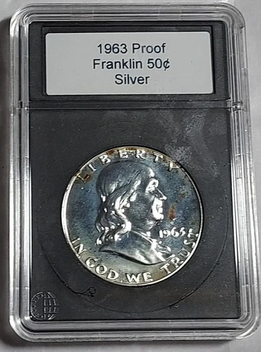 1963 Proof Ben Franklin Silver Half Dollar ungraded uncertified