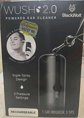 #ad #ad Black Wolf Wush 2.0 Pro Powered Rechargeable Ear Cleaner Irrigator NEW* $23.99