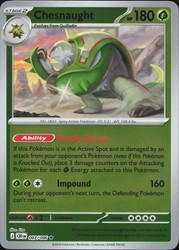 Chesnaught 007/086 Chaos Rising Reverse Holo