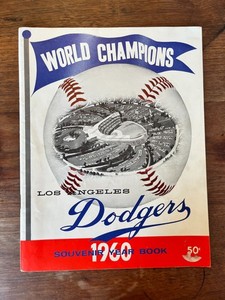 1960 Los Angeles Dodgers Souvenir Yearbook World Champions