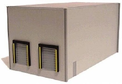 HO 1:87  Promotex # 6321 Warehouse Two-Bay Building Kit - Gray Color