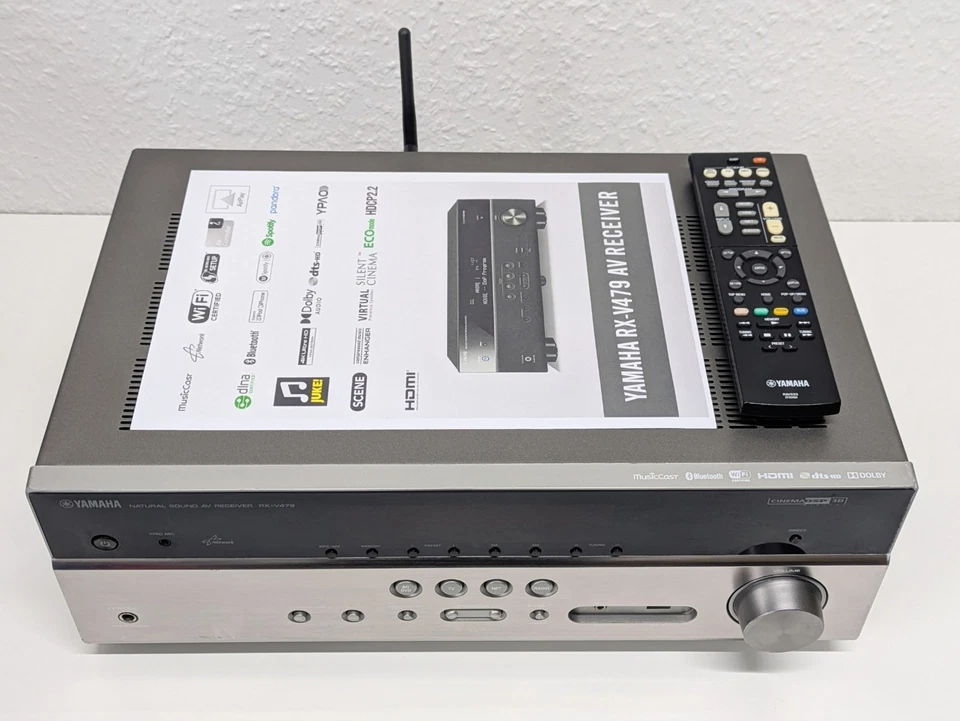Yamaha RX-V479 5.1 MusicCast AV Receiver HDMI 4K AirPlay Bluetooth WLAN Spotify  - Bild 2 von 4