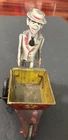 Vintage 1950's Marx Tin Litho & Plastic Wind Up Toy Sam The Gardener As Is