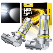 Auxito 9145 9140 H10 Led Fog Light Bulb 100w 10000lm 6500k White Conversion Kit