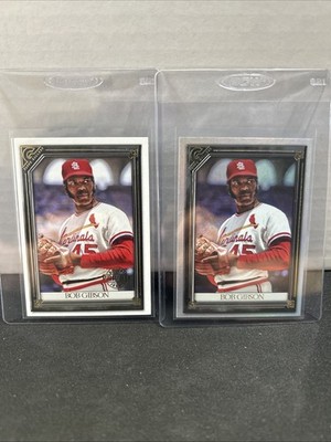 2021 Topps Gallery Bob Gibson Rainbow Foil & Private Issue /250 Lot