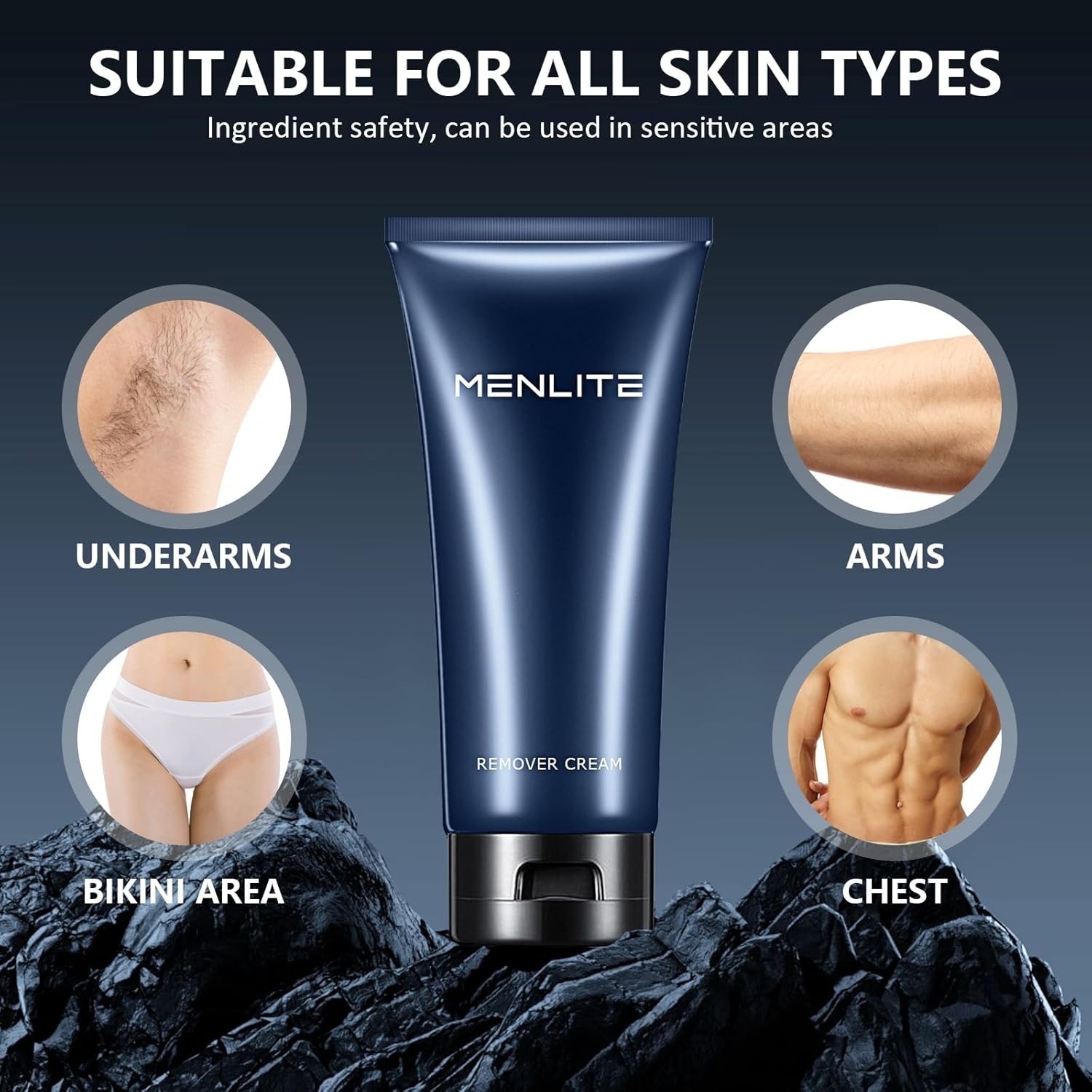 Painless Hair Remover Body Cream - 3.38fl oz - Gentle & Moisturizing Formula