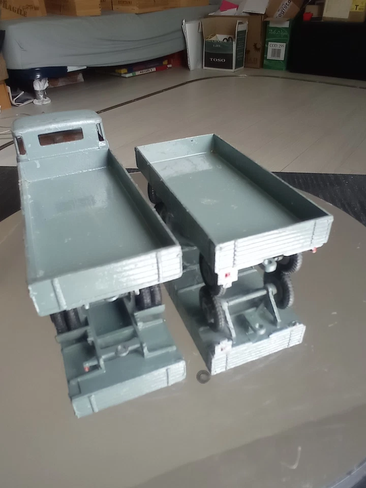 MARKLIN RARO CAMION KRUPP LKW 8034 E RIMORCHIO 8012  GIOCATO NO SCATOLA E VETRI  - Immagine 4 di 4