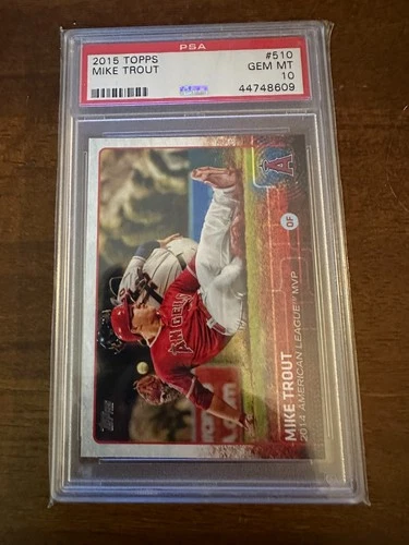 2015 Topps - Award Winner Mike Trout #510 PSA 10!!