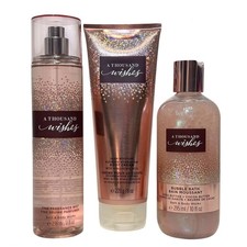 Bath Body Works A Thousand Wishes Set Mist Body Cream Bubble Bath 3pc Bundle