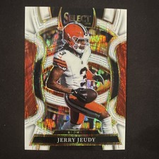 2025 Panini Select #56 Jerry Jeudy White Prizm Shock /799 