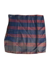 Red  Navy Plaid Pocket Square Men  s Handkerchief 100 Polyester Classic Pattern