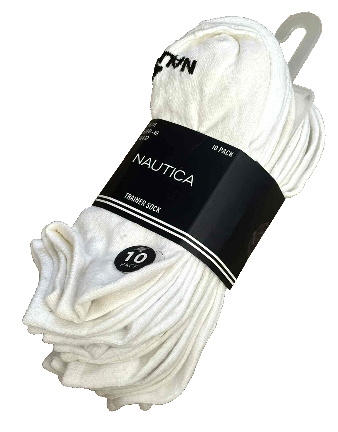 SAOLA NAUTICA Trainer Sock Comfort Sottile Suola Estiva UK 7 11 EU 41 46 Confezione da 10 Prezzo consigliato £20