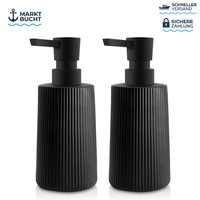 Seifenspender Glas 250Ml Schwarz FüR Bad KüChe SpüLmittelspender Mit Pumpspender