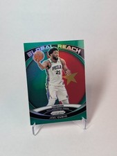 2023-24 Panini Prizm Green Prizm Global Reach Joel Embiid #5 Philadelphia 76ers