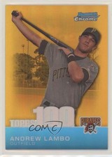 2010 Bowman Chrome Topps 100 Prospects Gold Refractor 22/50 Andrew Lambo 0a4v