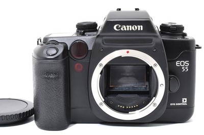 CANON EOS 55 Black 35mm Film AF Camera Body Only From Japan [Exc+++] #2891025A