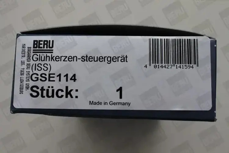 Glow plug controller Metal glow plug GSE114 BorgWarner (BERU) for MERCEDES-BENZ