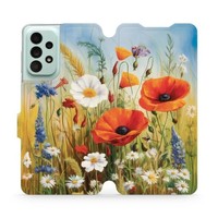 HandyhüLle Mit Klappe FüR Galaxy A33 5G Mobiwear Case Cover Etui Wiesenblumen