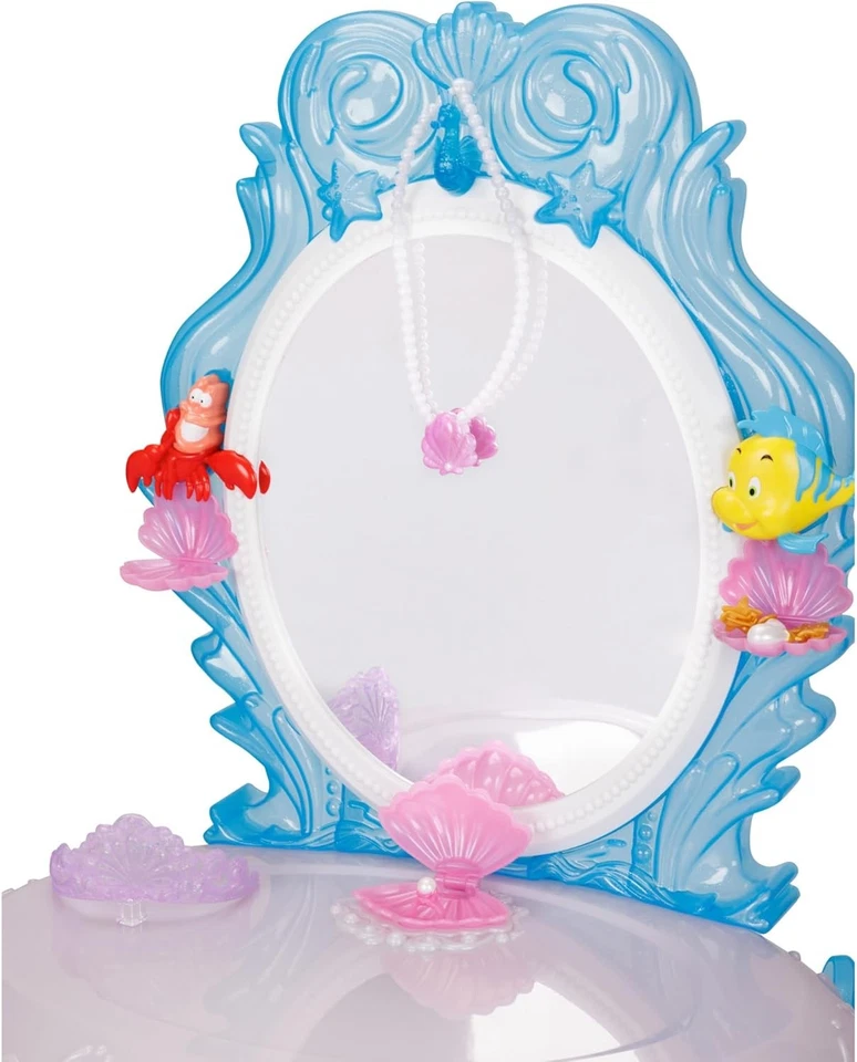 Tocador Disney Princesa Ariel para Niñas con Luces y Sonidos, Juega "Bajo...  Foto 3 de 4