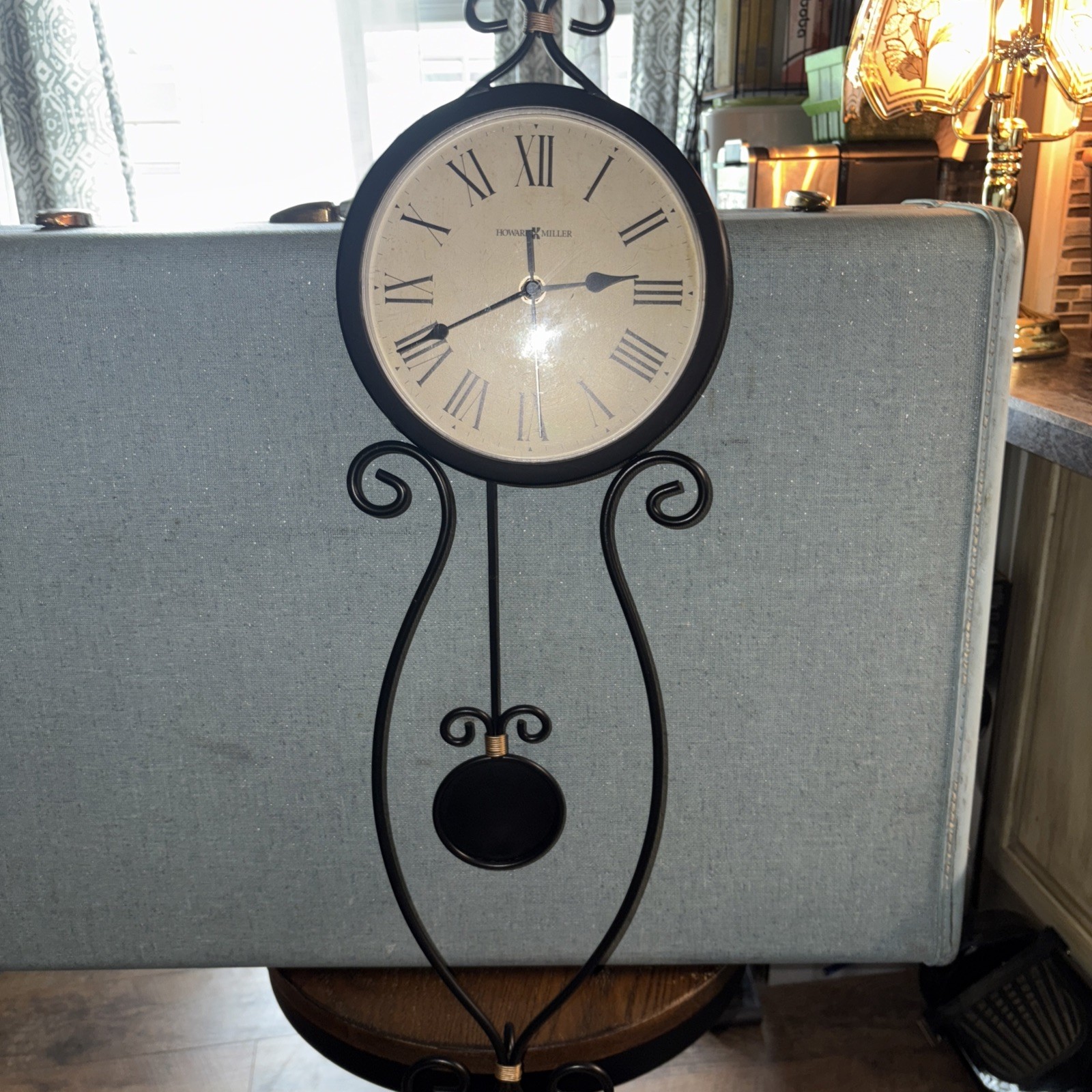 Howard Miller Black Wrought Iron Ivana Wall Clock 625-495