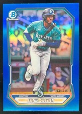2026 Bowman Felnin Celesten Chrome Prospects Blue Refractor /150 Mariners