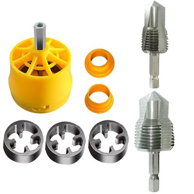 Alu und Kunststoff Rohr Einfädler Kit für 1/2 3/4 1 Zoll NPT Gewinde auf PVC