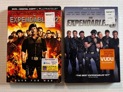 The Expendables 2 & 3 (DVD, 2014) W/Slip Cover Stallone, Statham- Disc NR Mint!