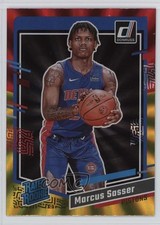 2023 Panini Donruss Rated Rookie Holo Red & Gold Laser Marcus Sasser #222 1cc0