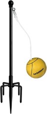 Heavy-Duty Tetherball Set with 5-Prong Base - Perfect for Family Backyard Play