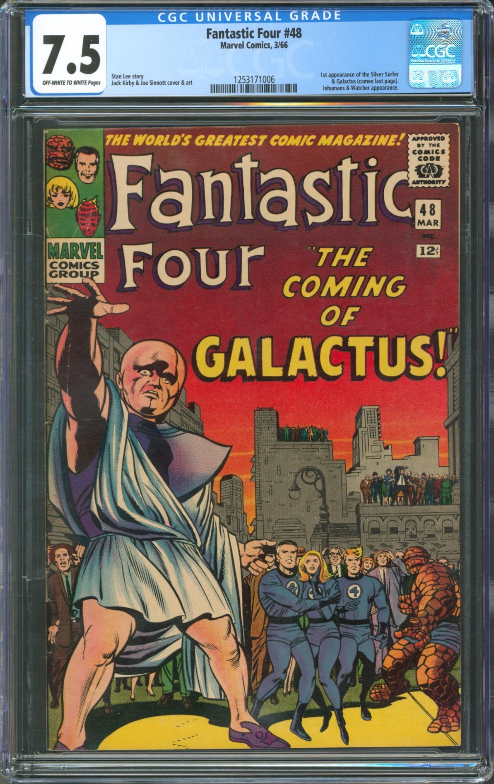 Fantastic Four #48 CGC 7.5 Marvel Comics 1966 1st Appearance of Silver Surfer