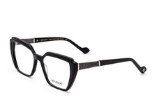 Enox Adria occhiale da vista particolare uomo donna nero esagonale grande